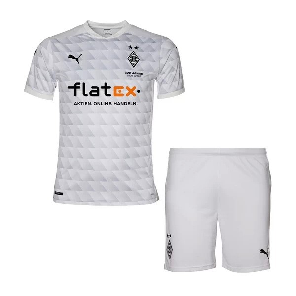 Camiseta Borussia Mönchengladbach Primera equipo Niños 2020-21 Blanco